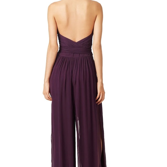 NWT Rachel Zoe Eggplant Robbin’s Halter Jumpsuit Size 4 - Picture 2 of 11